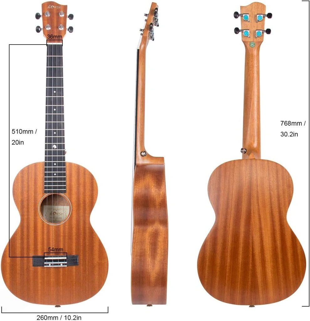 baritone ukulele Horse Baritone Ukulele, 30 Inch Professional Musical Instrument for Adults